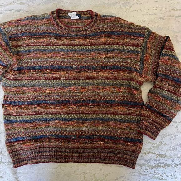 Botto Made in Italy 3D grandpa sweater 80s 90s vintage - Picture 3 of 12